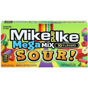 undefined, Mike and Ike Mega Mix Sour! 141g Dragierte Kaubonbons, extra-sauer., Mike and Ike Mega Mix Sour!