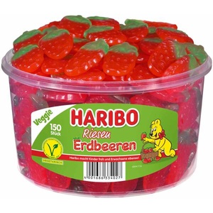 undefined, HARIBO Riesenerdbeeren Dose à 150 Stk., Haribo Riesen Erdbeeren 150er