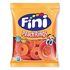 Fini, Fini Peach Rings 100g, Fini Peach Rings 100g
