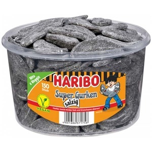 HARIBO, Haribo Super Gurken salzig 150 Stk., Haribo Super Gurken salzig 150 Stück