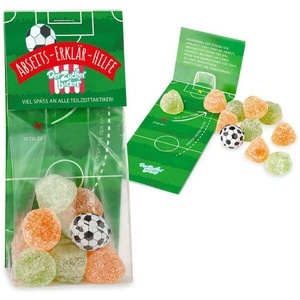 Der Zuckerbäcker, Fussball Abseits-Erklär-Hilfe Naschbeutel 40g, Fussball Abseits-Erklär-Hilfe Naschbeutel 40g