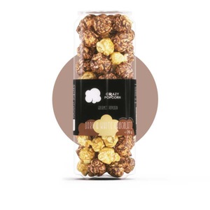 Crazy Popcorn, Crazy Popcorn Dark & White Chcolate 70g, Crazy Popcorn Dark & White Chocolate 70g