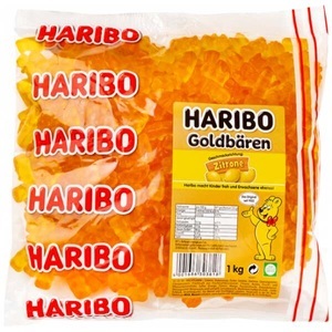 undefined, Haribo Goldbären Zitrone 1kg Sortenreine Bären mit Zitronengeschmack, Haribo Goldbären Sortenrein Zitrone 1000g