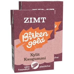 Birkengold, Xylit Kaugummi Zimt Natur-Kaumasse 28g, Xylit Kaugummi Zimt Natur-Kaumasse 28g