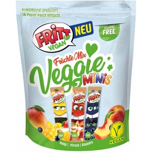 Fritt, Fritt Vegan Früchte Mix Veggie Minis Mix 135g, Fritt Vegan Früchte Mix Veggie Minis Mix 135g