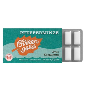 Birkengold, Kaugummi Pfefferminze Xylit 17g