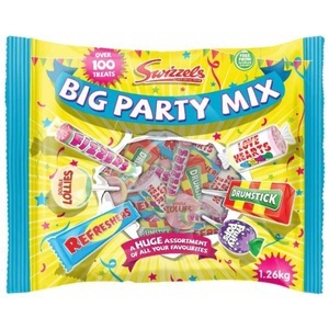 Swizzels, Swizzels Big Party Mix 900 g, Swizzels Big Party Mix 900g