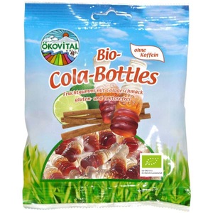 Ökovital, Cola-Bottles mit Gelatine, Ökovital Bio Cola Bottles 100g