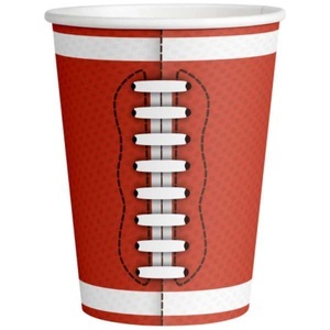 undefined, Pappbecher Football 250ml 8 Stück, Pappbecher Football 250ml 6 Stück