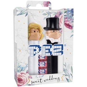 Pez, PEZ Geschenkset Just Married Braut & Braut, PEZ Spender Braut Haarfarbe blond