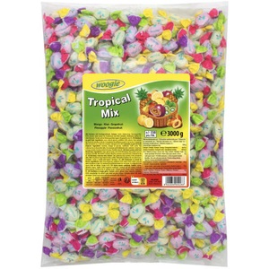 Woogie, WOOGIE Exotik Süssigkeiten-Mix, 3,0 kg, Bonbons Tropical Mix 3kg