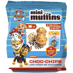 undefined, Paw Patrol Mini Muffin Chocolate Chips 125g, Paw Patrol Mini Muffin Chocolate Chips 125g