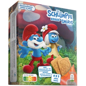 undefined, Die Schlümpfe Kekse 8x2er 200g, Die Schlümpfe Kekse 8x2er 200g