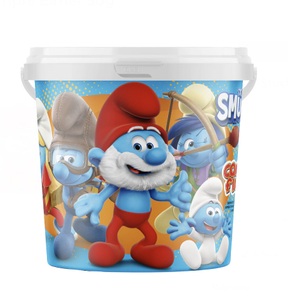 undefined, Zuckerwatte Schlümpfe Eimer 50g