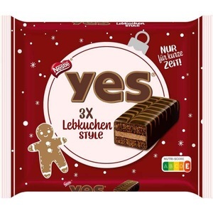 Candyshop.ch, YES Törtchen Lebkuchen Style Limited Edition, YES Lebkuchen 3x32g
