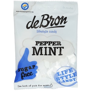 De bron, de Bron Peppermint sugarfree 80g, de Bron Peppermint sugarfree 80g