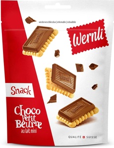 Wernli, Wernli Snack Choco Petit Beure Lait 80g, Wernli Snack Choco Petit Beurre Lait 80g