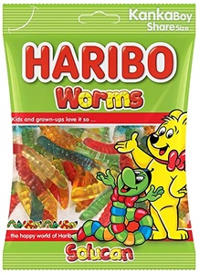 HARIBO, Haribo Halal Worms Solucan 100g