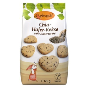 Birkengold, Birkengold Chia-Hafer Kekse 125g, Birkengold Chia-Hafer Kekse 125g