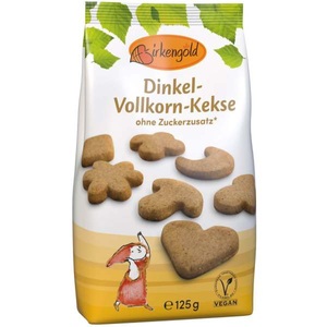Birkengold, Birkengold Dinkel-Vollkorn Kekse 125g, Birkengold Dinkel-Vollkorn Kekse 125g