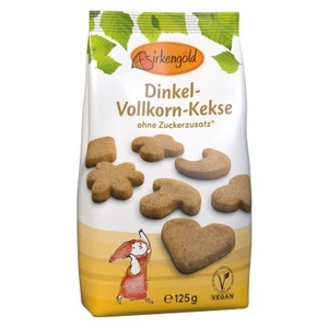 Birkengold, Birkengold Dinkel-Vollkorn Kekse 125g, Birkengold Dinkel-Vollkorn Kekse 125g