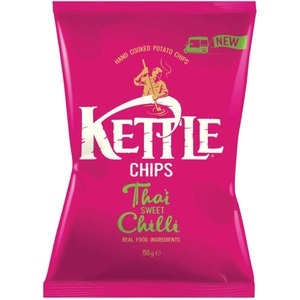 Kettle Chips, Kettle Hand cooked Chips Thai Sweet Chilli 130g, Kettle Hand cooked Chips Thai Sweet Chilli 130g