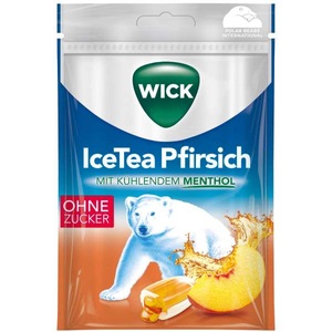 Wick, Wick IceTea Pfirsich ohne Zucker 72g, Wick IceTea Pfirsich