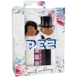 Pez, PEZ Geschenkset Just Married Braut & Braut, PEZ Spender Braut Haarfarbe blond