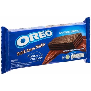 Oreo, Oreo Dutch Cocoa Wafer Double Choco, Oreo Dutch Wafer Double Choco 117g