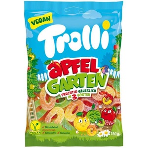 Trolli, Trolli Apfelgarten super sauer 150g Fruchtgummi, Trolli Apfelgarten super sauer 150g Fruchtgummi