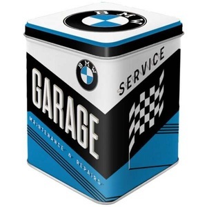 Nostalgic Art, Nostalgic Art Teebeutel-Box BMW Blau/Schwarz/Weiss, Nostalgic Art BMW Garage Tee-Box