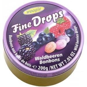 Woogie, Bonbons mit Waldbeerengeschmack 200g, Bonbons mit Waldbeerengeschmack 200g