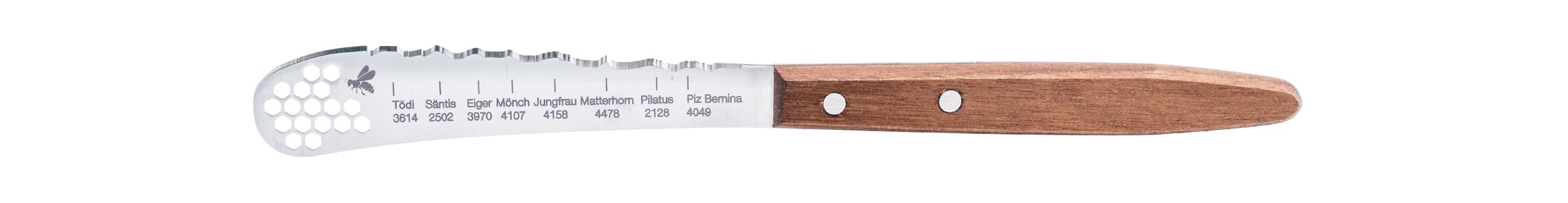 Panoramaknife, Best of Switzerland, Honig- / Frühstücksmesser 4in1, Best of Switzerland, Honig- / Frühstücksmesser 4in1