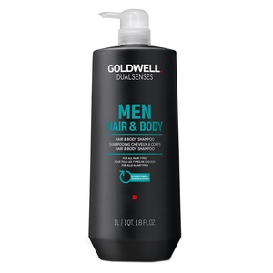 Goldwell, Goldwell For Men Hair & Body Shampoo 1000ml, Goldwell Dualsenses Men Hair & Body Shampoo 1000 ml