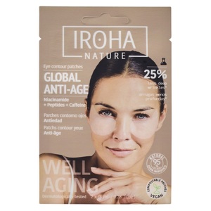 Iroha, Iroha Nature - Global Eye Care Patches, Iroha Nature Globale Augenpflegepflaster auf Niacinamidbasis