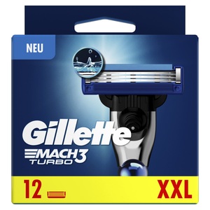 Gillette, Mach3 Turbo Unisex Multicolor 12 Pezzi, Gillette - Mach3 Turbo 3D Systemklingen 12er