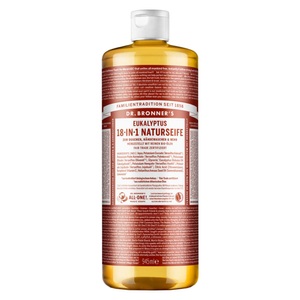 Dr. Bronner's, Dr. Bronner's Flüssigseife Dr. Bronner's Flüssigseife Eucalyptus Flüssigseife 945.0 milliliter, Dr. Bronner's Dr. Bronner's 18-in-1 NATURSEIFE Eukalyptus duschgel 945.0 ml