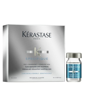 Kérastase, Kérastase Cure Apaisante Haarserum, Kerastase Dermo Calm Cure Apaisante (12er Coffret) 12 x 6 ml