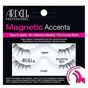Ardell, Magnetic Accent Lash - 001 Black, Ardell Magnetic Strip Lash Accent 001 1ST