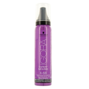 Schwarzkopf Prof., Schwarzkopf Prof. Igora Expert Mousse Mittelbraun Schoko Rot 4-68 100ml, Schwarzkopf Professional Igora Expert Mousse 4/68 Mittelbraun Schoko Rot - 100ml