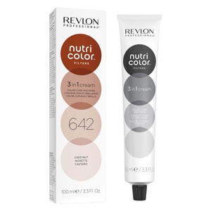 Revlon, Revlon Nutri Color Filters 642 Dunkelblond Kupfer Irisé 100ml, Nutri Color Creme - Chestnut 642