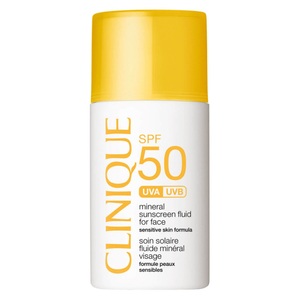 Clinique, Clinique Mineral Sunscreen Fluid für das Gesicht SPF 50, Clinique Sun - SPF50 Mineral Sunscreen Fluid for Face