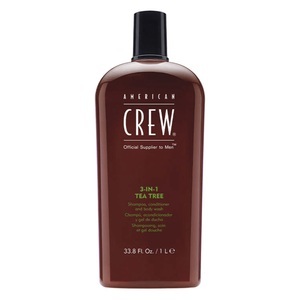 American Crew, American Crew uomini 3-IN-1 Tea Tree shampoo, balsamo e corpo lavar..., Crew Hair & Body Care - American Crew 3-in-1 Tea Tree Shampoo, Conditioner & Body Wash