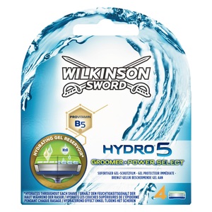 Wilkinson, Wilkinson Rasierklingen Hydro Power, Hydro 5 Power Select+Groomer (4 Stück)