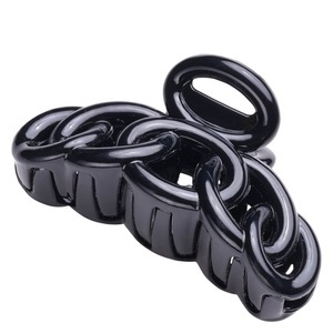 TRISA, TRISA Hair - Haarklammer Geschwungen Schwarz 9cm, TRISA Hair - Haarklammer Geschwungen Schwarz 9cm