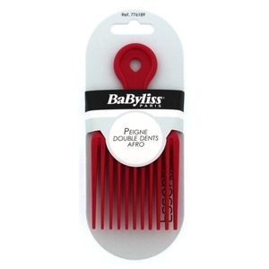 BaByliss, Babyliss Afro-Doppelzahnkamm, BaByliss - Peigne Double Dents Afro Rouge 776189