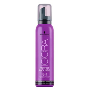 Schwarzkopf Prof., Schwarzkopf Prof. Igora Expert Mousse Hellblond Cendré 8-1 100ml, Schwarzkopf Professional Igora Expert Mousse 8/1 Hellblonde Cendré - 100ml