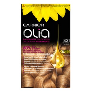 Garnier, GARNIER Haarfarbe 8.31 Golden Ashy Blond (1 Stück), Garnier Olia Haarfarbe 8.31 Golden Ashy Blond (1 Stk)