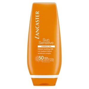 Lancaster, Lancaster Delicate Skin Face + Body Protection LSF 50 Sonnenmilch 125ml, Lancaster Sun Sensitive Soothing Milk SPF50 125ml