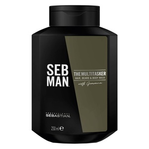 Sebastian, Sebastian SebMan The Multitasker - 3in1 - Hair, Beard & Body Wash 250ml, SEB MAN The Multitasker Hair, Beard & Body Wash 250ml